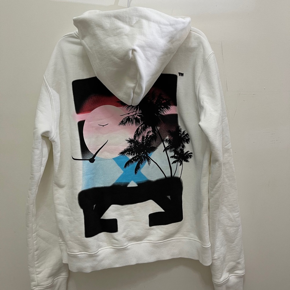 Off white white hoodies